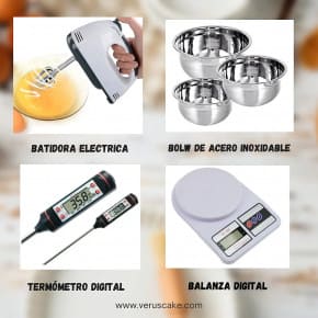 Veruscake | Tienda De Postres | Talleres Herramientas básicas de pastelería